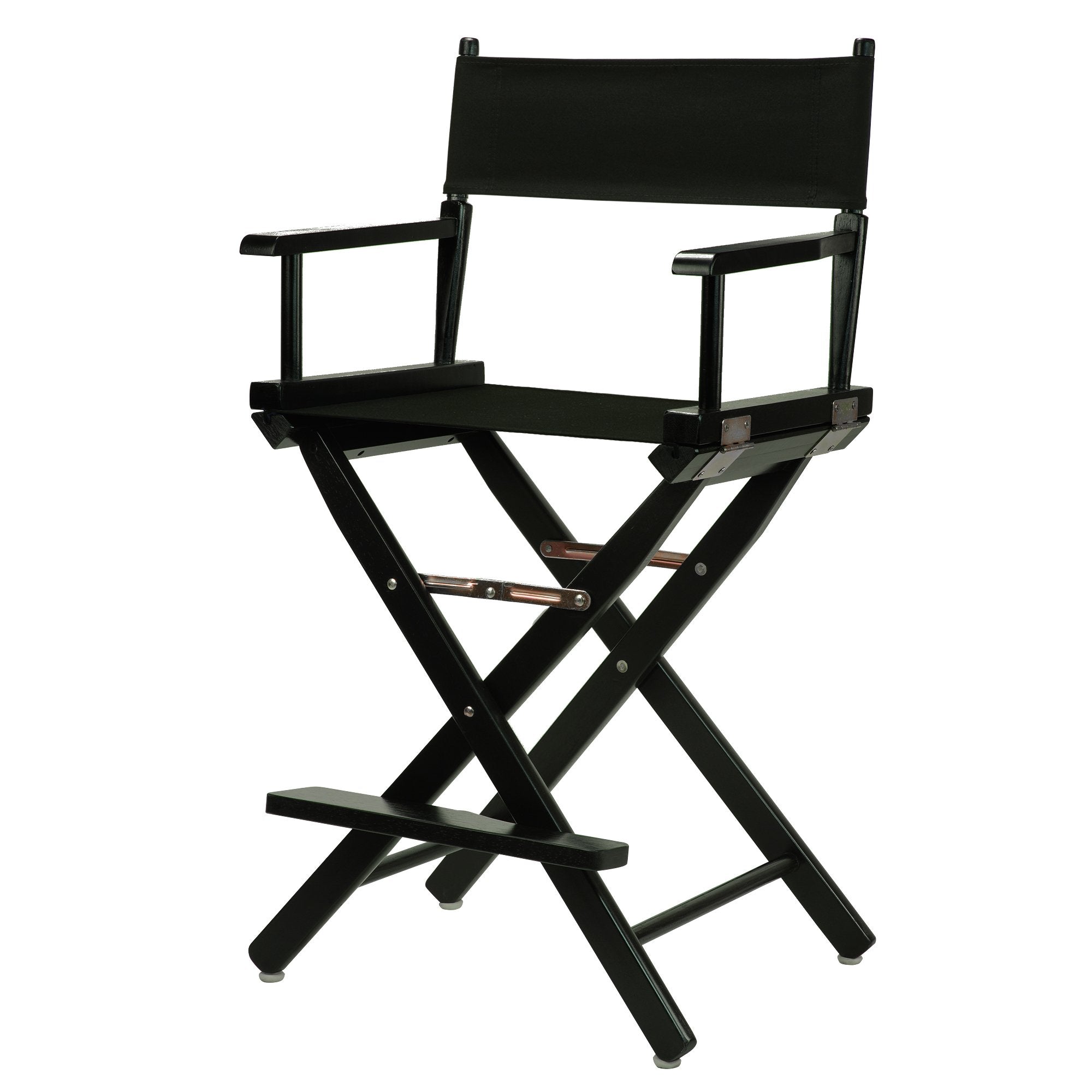 Casual Home 24 Directors Chair Black Frame-with Black Canvas, Counter Height