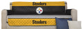 Pegasus Sports NFL Pittsburgh Steelers Furniture Protector with Elastic Straps, Sofa, Black