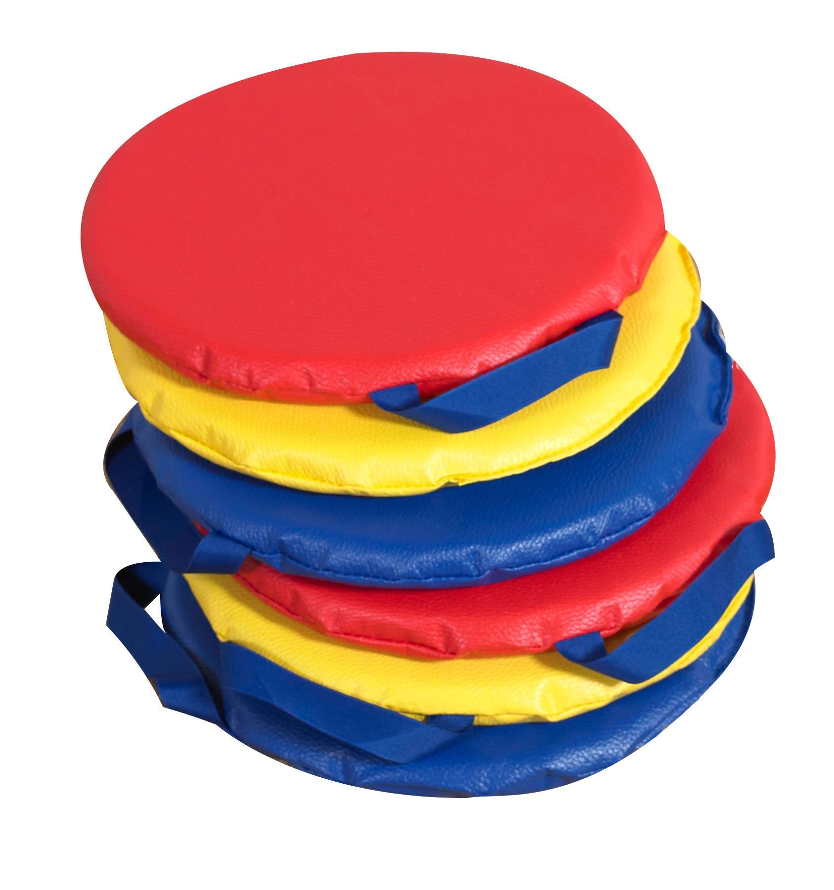 Childrens Factory 12 Square Kids Floor Cushions, Flexible Classroom Seating, Sit Upon for Kids, Set of 6
