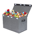 Mayniu Large Toy Box Chest Storage Bins with Lid, Toys Organizers Storage Boxes Basket with Sturdy Handles for Boys, Girls, Livi