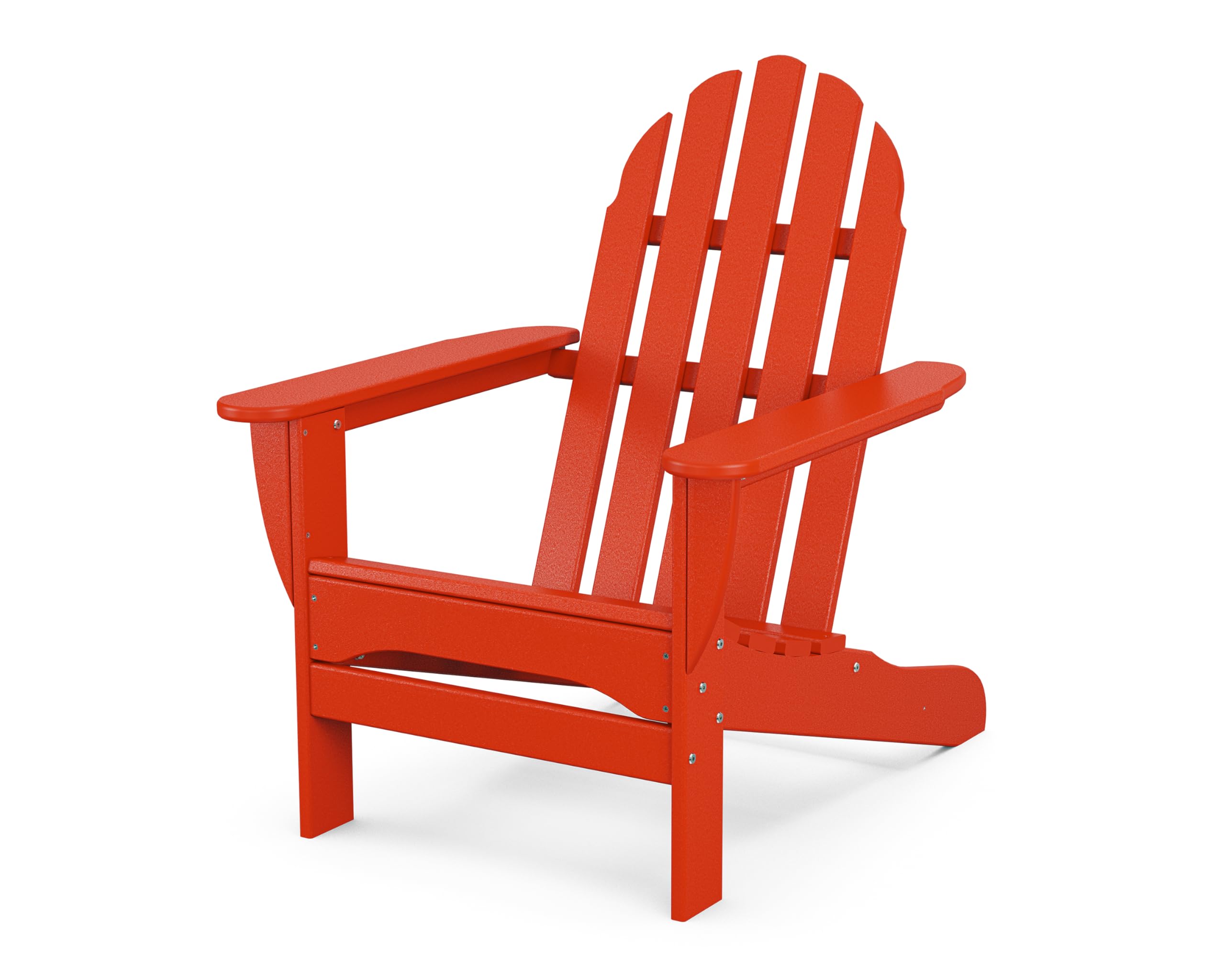 POLYWOOD AD4030SR Classic Outdoor Adirondack Chair, Sunset Red