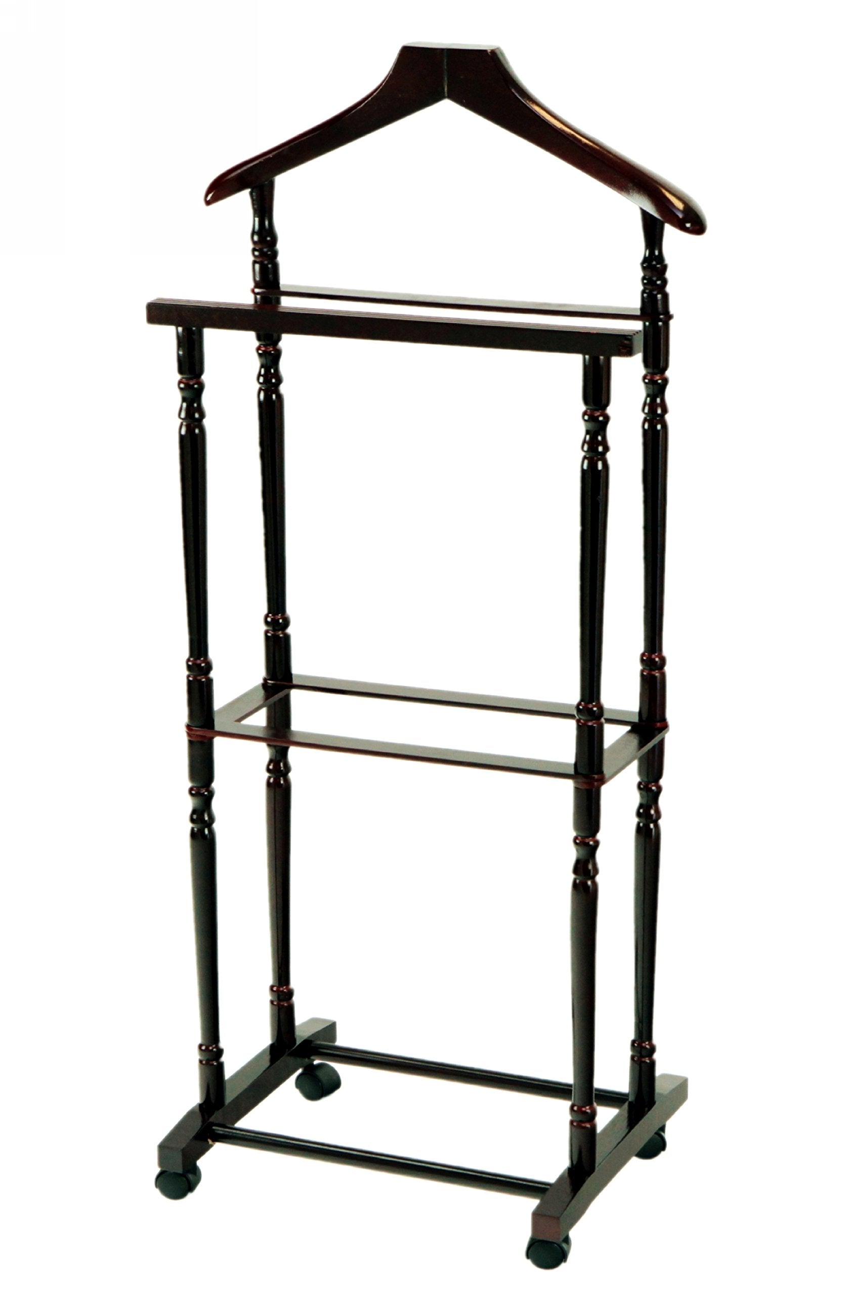 Frenchi Furniture Coat Rack, Mahogany