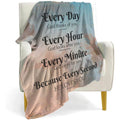 QETXVI Bible Verse Blanket with Inspirational Thoughts and Prayers- Religious Throw Blanket Soft Lightweight Cozy Plush Warm Bla