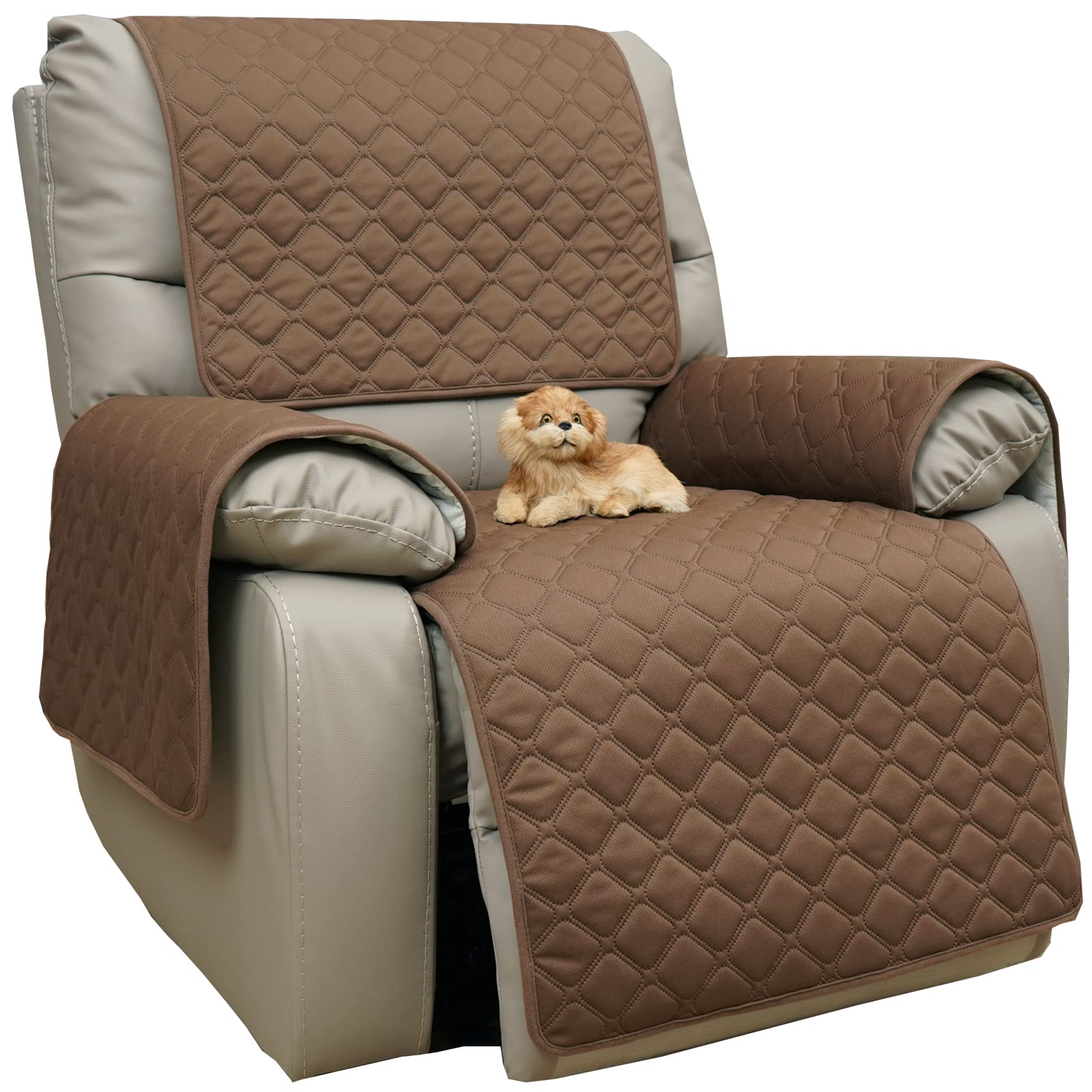 Eismodra Waterproof Recliner Chair Covers for Reclining Couch Slipcovers Seat Cushion,Anti-Slip Sofa Cover for Dogs Pets Furnitu