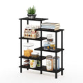 Furinno Turn-N-Tube 6-Tier Accent Display Rack, Espresso/Black