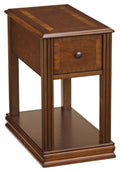 Signature Design by Ashley Breegin New Traditional Wooden Chair Side End Table, Brown