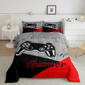 Feelyou Gamer Comforter Set for Boys Teens Gaming Bedding Set Video Game Contoller Home Decor for Kids Down Alternative Comforte