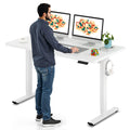 SANODESK Electric Standing Desk 55 x 28 Inches Whole-Piece Desktop Height Adjustable Stand Up Desk w/6-Button Controller Ergonom