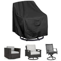 WOMACO Patio Swivel Chair Cover Waterproof Outdoor Tall Swivel Chair Slip Covers Outside Small Large Oversized Wicker Lawn Club 