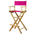 Casual Home 230-00/021-30 Director Chair 30 - Bar Height Natural Frame/Magenta Canvas