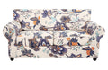 SearchI Stretch Sofa Cover Printed Couch Cover, Floral Pattern 3 Pieces Loveseat Slipcover with 2 Separate Cushion Cover, Washab