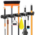 IMILLET Broom Holder Wall Mount, Broom Holder Stainless Steel Heavy Duty Garage Organization Broom Organizer Wall Mount Self Adh