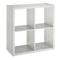 ClosetMaid 4550 Decorative Open Back 4-Cube Storage Organizer, Bleached Walnut
