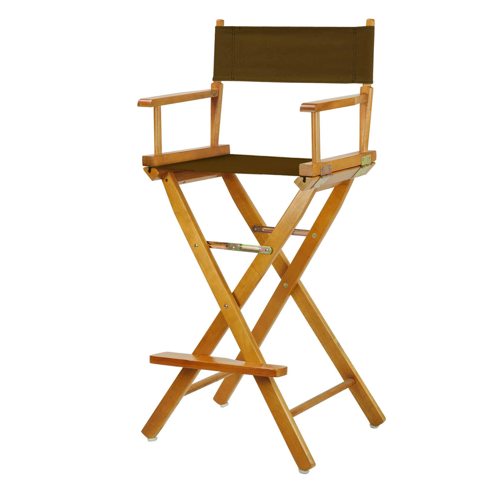 Casual Home 230-05/021-45 Director Chair 30 - Bar Height Honey OakFrame/Brown Canvas