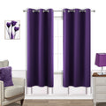 KOUFALL Purple Curtains 72 Inches Long for Bedroom Closet Door 2 Panels Set Royal Purple Curtains for Living Room 42x72 Inch Len