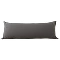 EVOLIVE Ultra Soft Microfiber Body Pillow Cover/Pillowcases 21x54 with Hidden Zipper Closure (21x54 Body Pillow Cover, Charcoal 