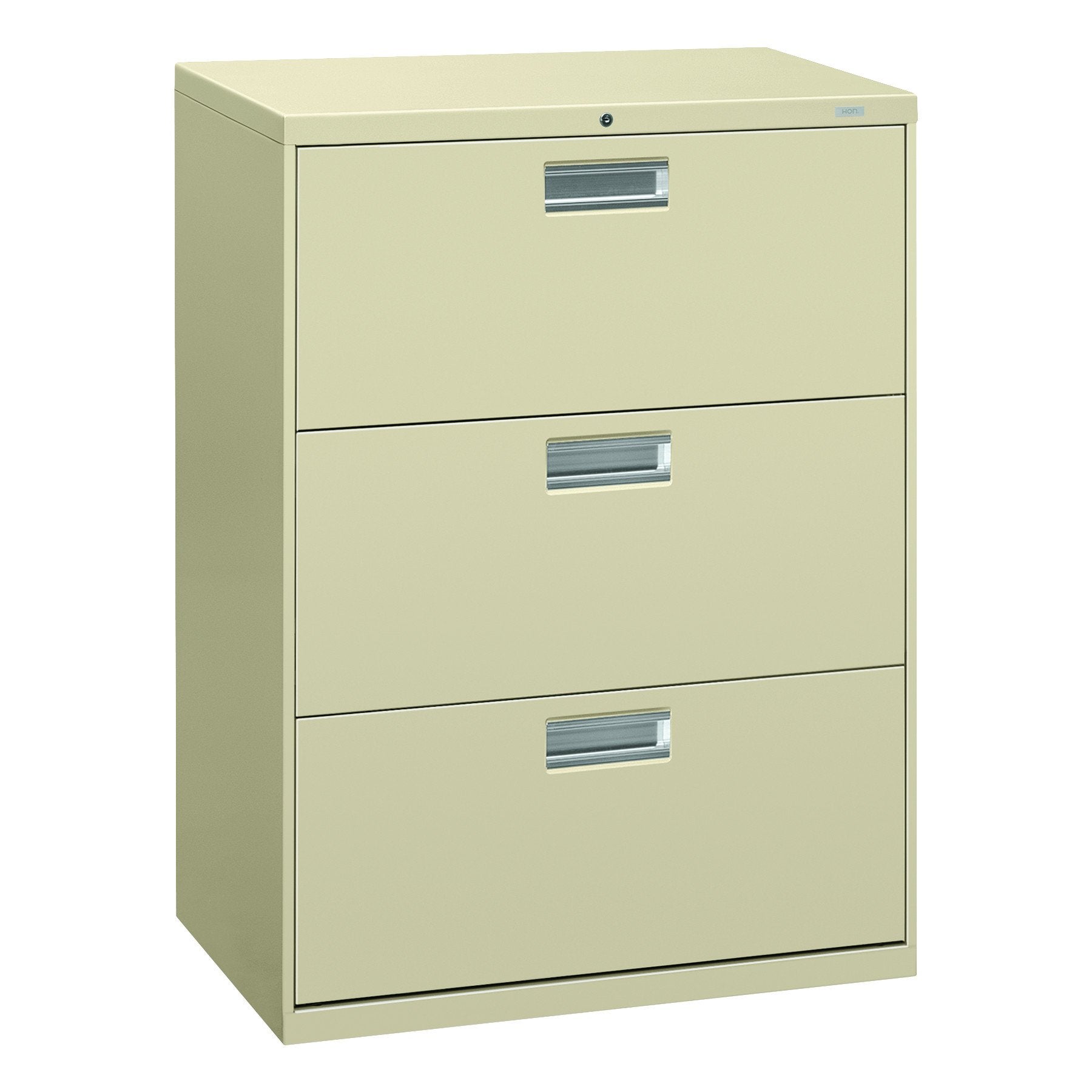 HON Brigade 600 Series Lateral File, 3 Legal/Letter-Size File Drawers, Putty, 30 X 18 X 39.13