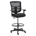 Alera ALEEL4614 Elusion Series Mesh Stool with 22.6 in. to 31.6 in. Seat Height - Black
