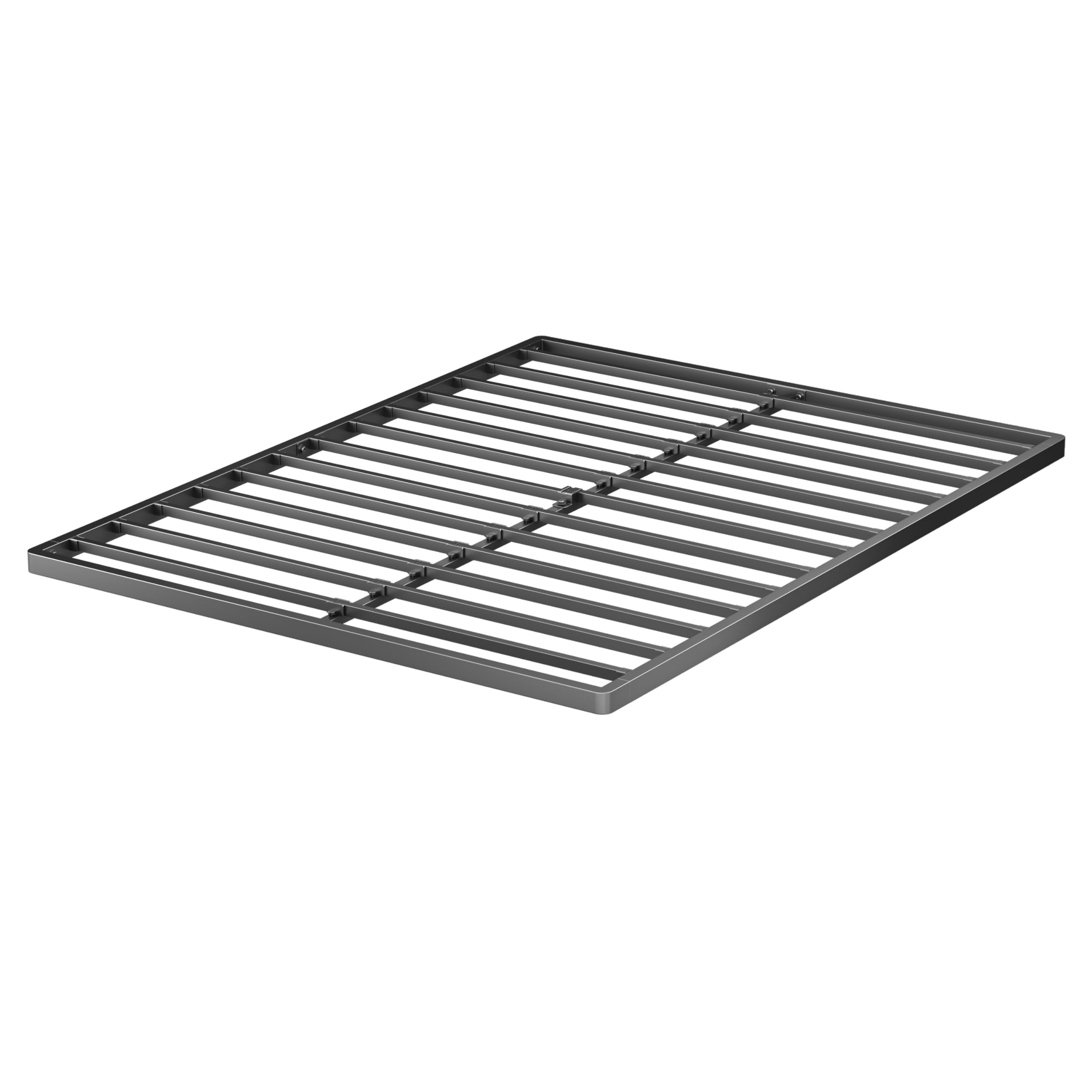 VIPSHOW 2 Inch Full Metal Box Spring with Round Corners - 3000 lbs Capacity, Low Profile Bed Slat Replacement Bunkie Board with 
