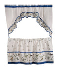 Achim Home Furnishings Love Birds - Printed Tier & Swag Set - 57x24