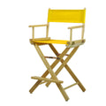 Casual Home 220-00/021-34 24 Natural Frame-Gold Canvas Director Chair Counter Height