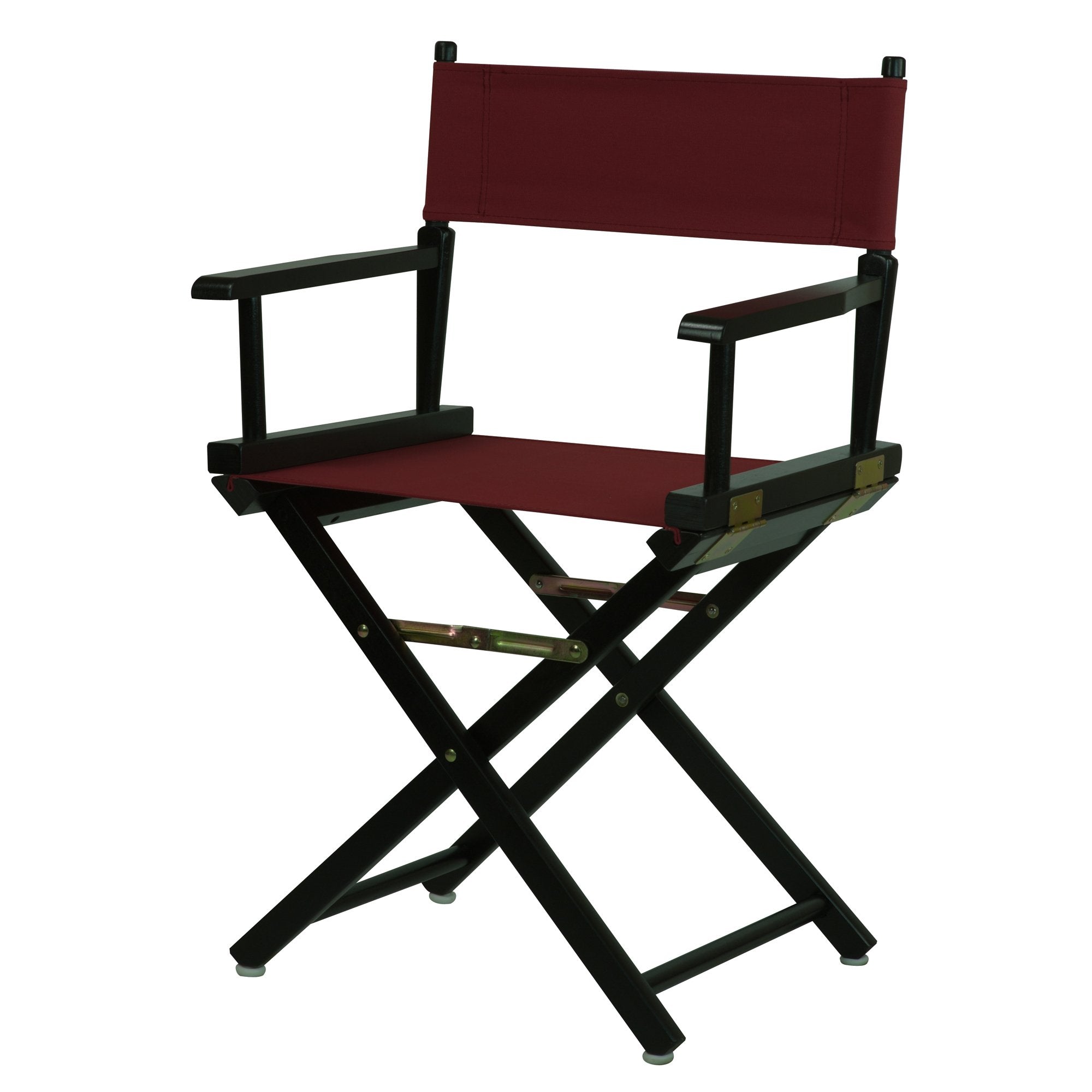 Casual Home 18 Directors Chair Black Frame with Burgundy Canvas