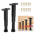 SKMYL Adjustable Height Center Bed Support Leg for Sagging Shelf, Furniture Legs for Frame,Slat and Riser (7-13.5(2PCS))