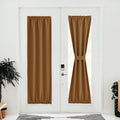 NICETOWN Blackout Door Curtains, Thermal Insulated Elegance French Door Curtains for Privacy, Door Panels, Room Darkening Door W