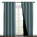 NICETOWN 100% Blackout Curtains 86 inches Long, Pair of Energy Smart & Noise Blocking Out Drapes for Baby Room Window, Thermal I