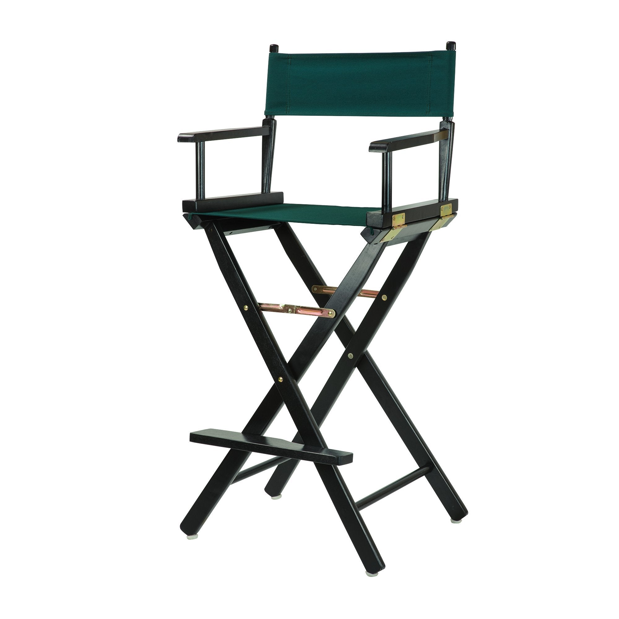 Casual Home 30 Directors Chair Black Frame-with Hunter Green Canvas, Bar Height