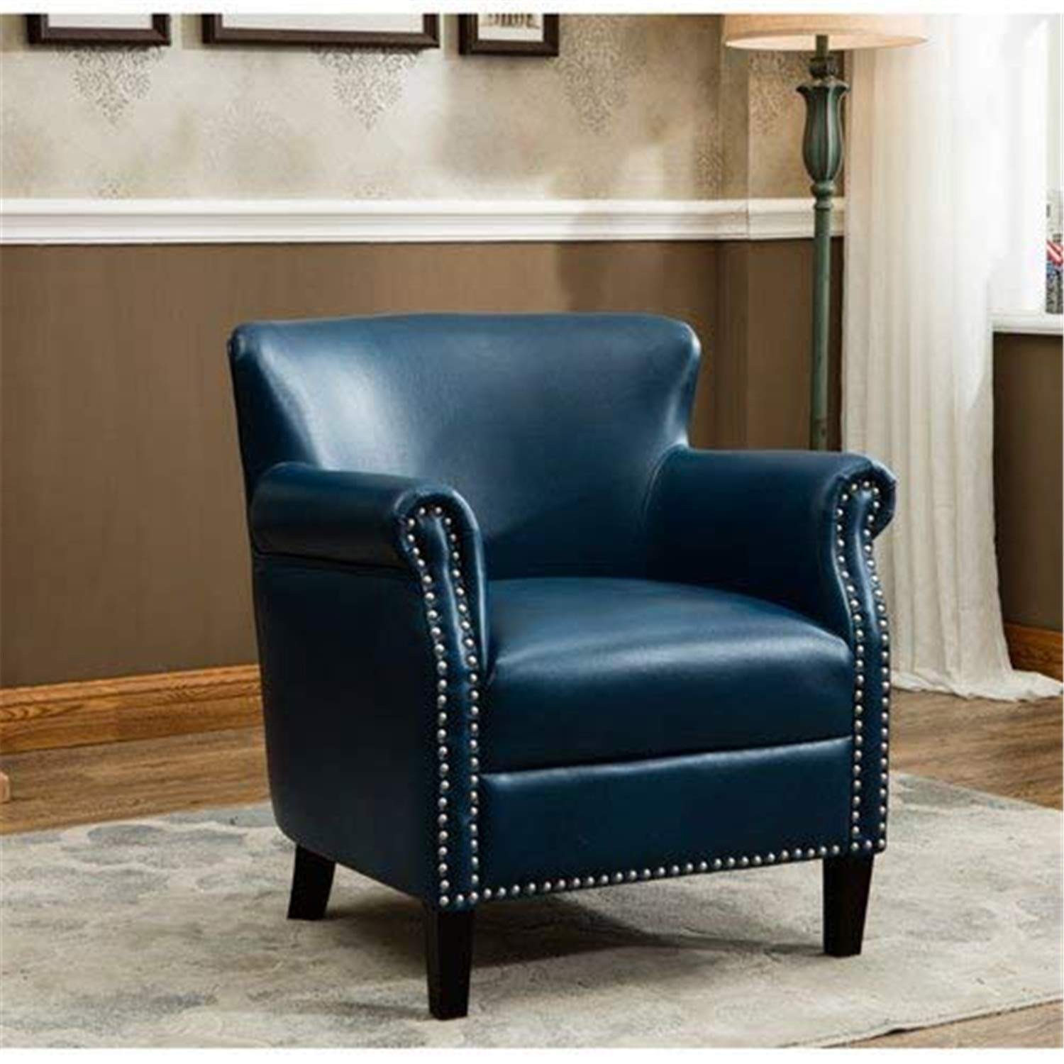 Comfort Pointe Club Chair in Navy Blue,