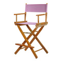 Casual Home 220-05/021-22 Director Chair 24 - Counter Height Honey OakFrame/Pink Canvas