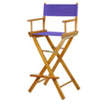 Casual Home 230-05/021-41 Director Chair 30 - Bar Height Honey OakFrame/Purple Canvas