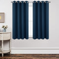 Joydeco Blackout Curtains 63 Inch Length 2 Panels Set, Thermal Insulated Long Drapes 2 Burg, Room Darkening Grommet Curtains for
