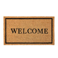 KANKUN Coco Coir Door Mat with Heavy Duty Backing, Welcome Doormat (17 x 30), Doormat Entrance (Welcome)