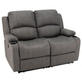 Camper Comfort 58 Wall Hugger Reclining Theater Seats | Double Recliner Sofa | RV Couch | Theater Seating | Furniture (Powered, 