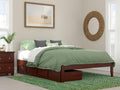 AFI, Colorado Queen Platform Bed with 2 Storage Drawers, Walnut