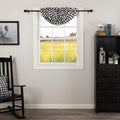 VHC Brands Annie Buffalo Black Check Balloon Valance 15x60