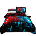 lris Bedding Bed in a Bag 3D Gaming Comforter Set Queen Size Gamer Bedding Featuring Gamepad Design for Boys Kids Adults Include