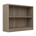 Bush Furniture Universal Small 2 Shelf Bookcase in Ash Gray