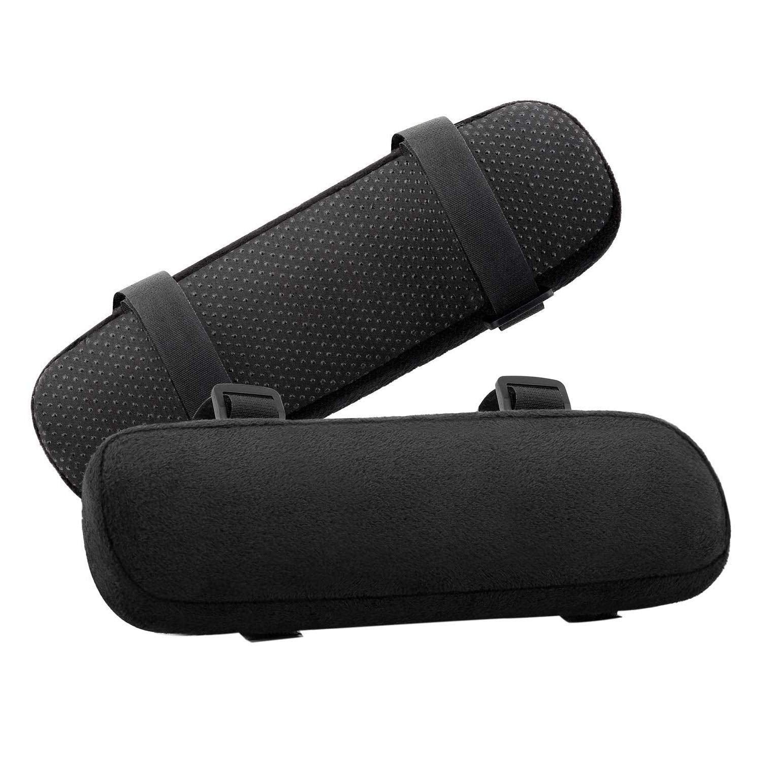 MOSISO Chair Armrest Pads (2 Pack), Memory Foam Home/Office Chair Arm Rest Covers Comfy Computer Gaming Elbow Cushion Removable 