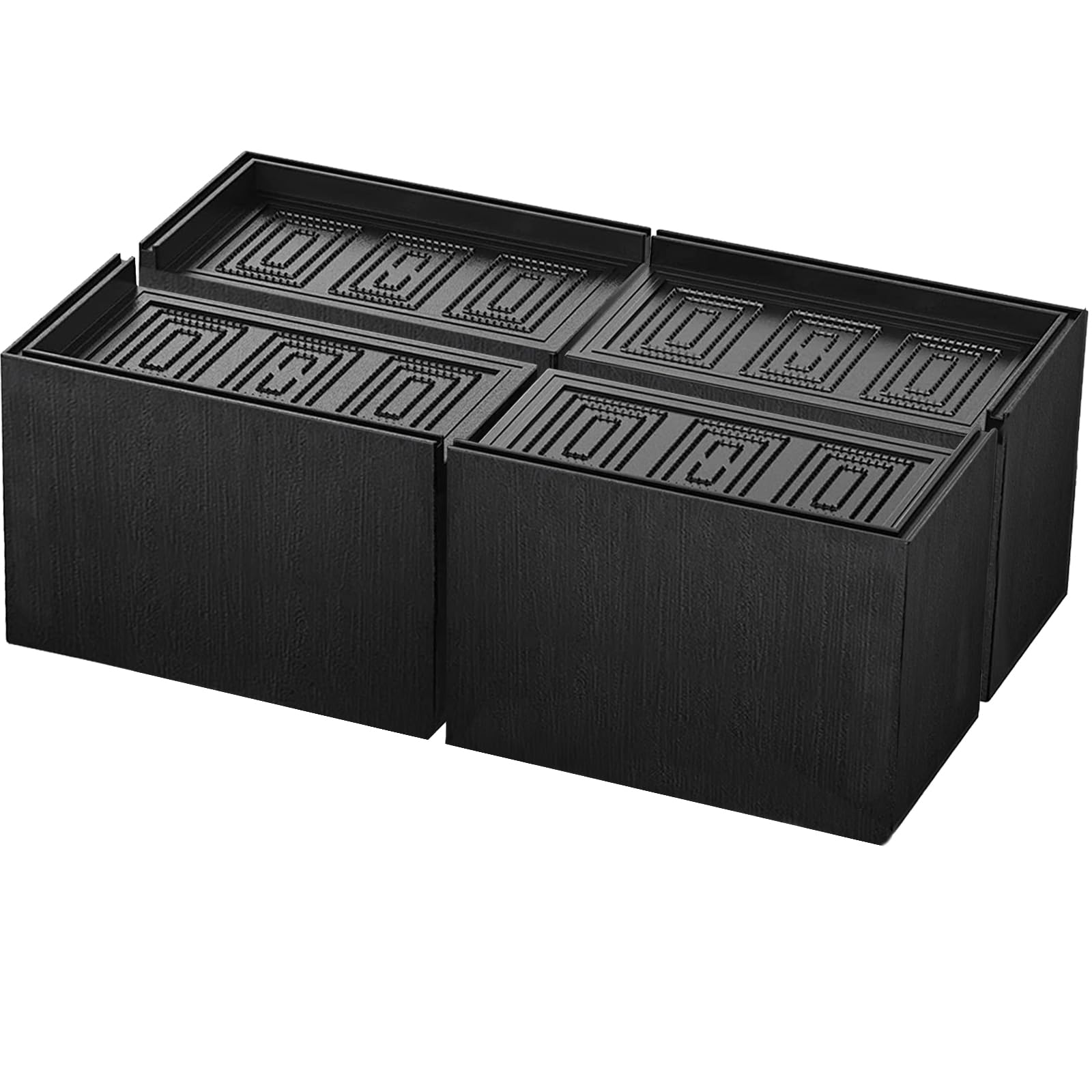 MYMULIKE Bed Risers 3 inch, 11000lbs Heavy Duty Oversized Rectangle Bed Lfits Risers, L Shape Wide Opening Furniture Risers for 