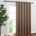 NICETOWN Blackout Blinds for Patio Door, Sliding Door Insulated Blackout Curtains, Extra Wide Curtain with Grommet Top for Villa