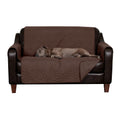 Furhaven Waterproof & Non-Slip Loveseat Cover Protector for Dogs, Cats, & Children - Quilted Paw Print Living Room Furniture Cov