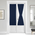 NICETOWN Blackout Door Curtain for Window - French Curtain Thermal Insulated Rod Pocket Window Treatments Patio Door Drapes for 