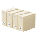 SpaceAid 4 Pack Bed Sheet Organizers and Storage, Foldable Sheet Organizer for Linen Closet, Sheets Set Folder Keeper with Windo