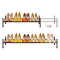 Tajsoon Expandable Shoe Rack for Closet 1 Tier, 28-41Adjustable & Stackable Shoe Shelf Storage, Metal Shoe Rack Organizer for Fr