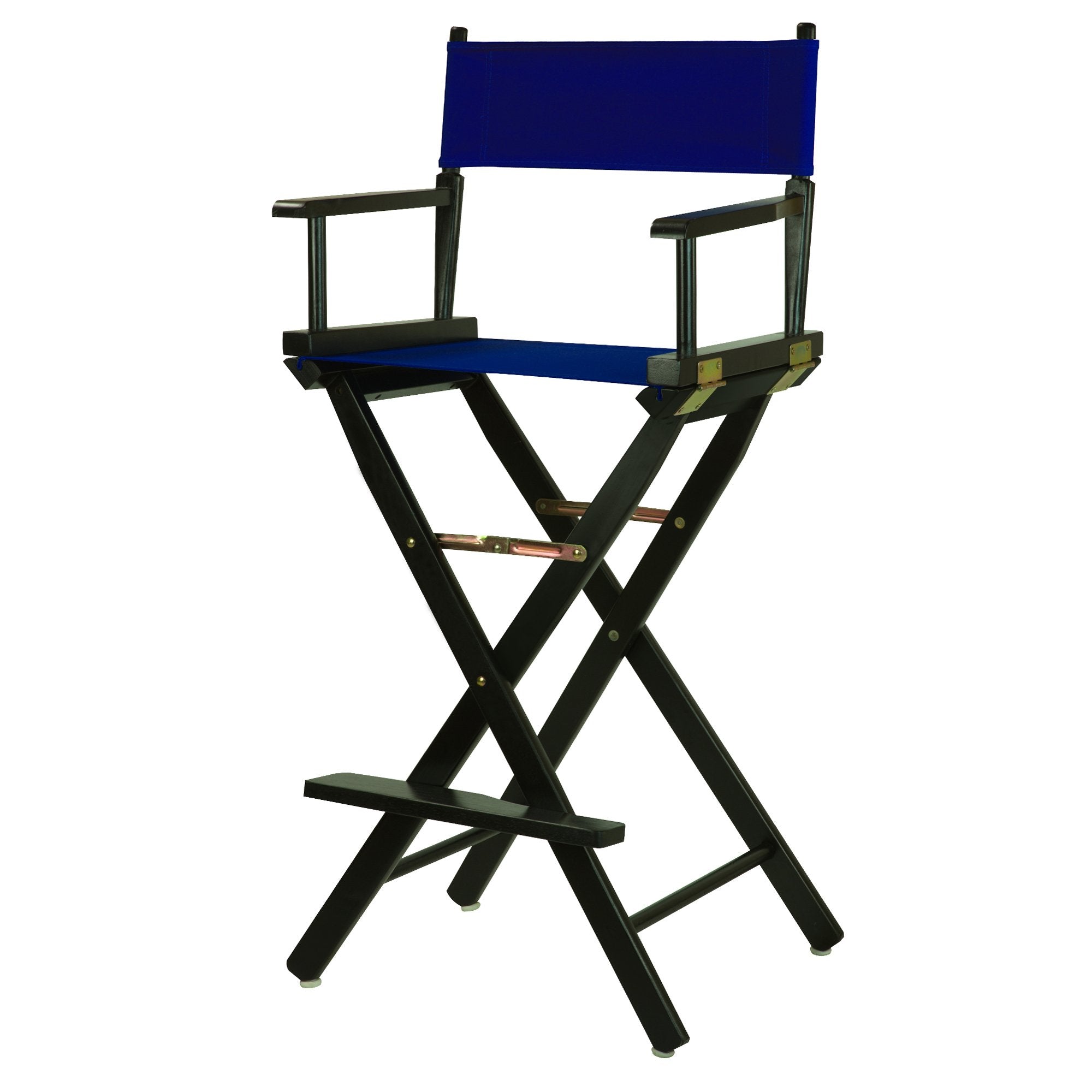 Casual Home 30 Directors Chair Black Frame-with Royal Blue Canvas, Bar Height