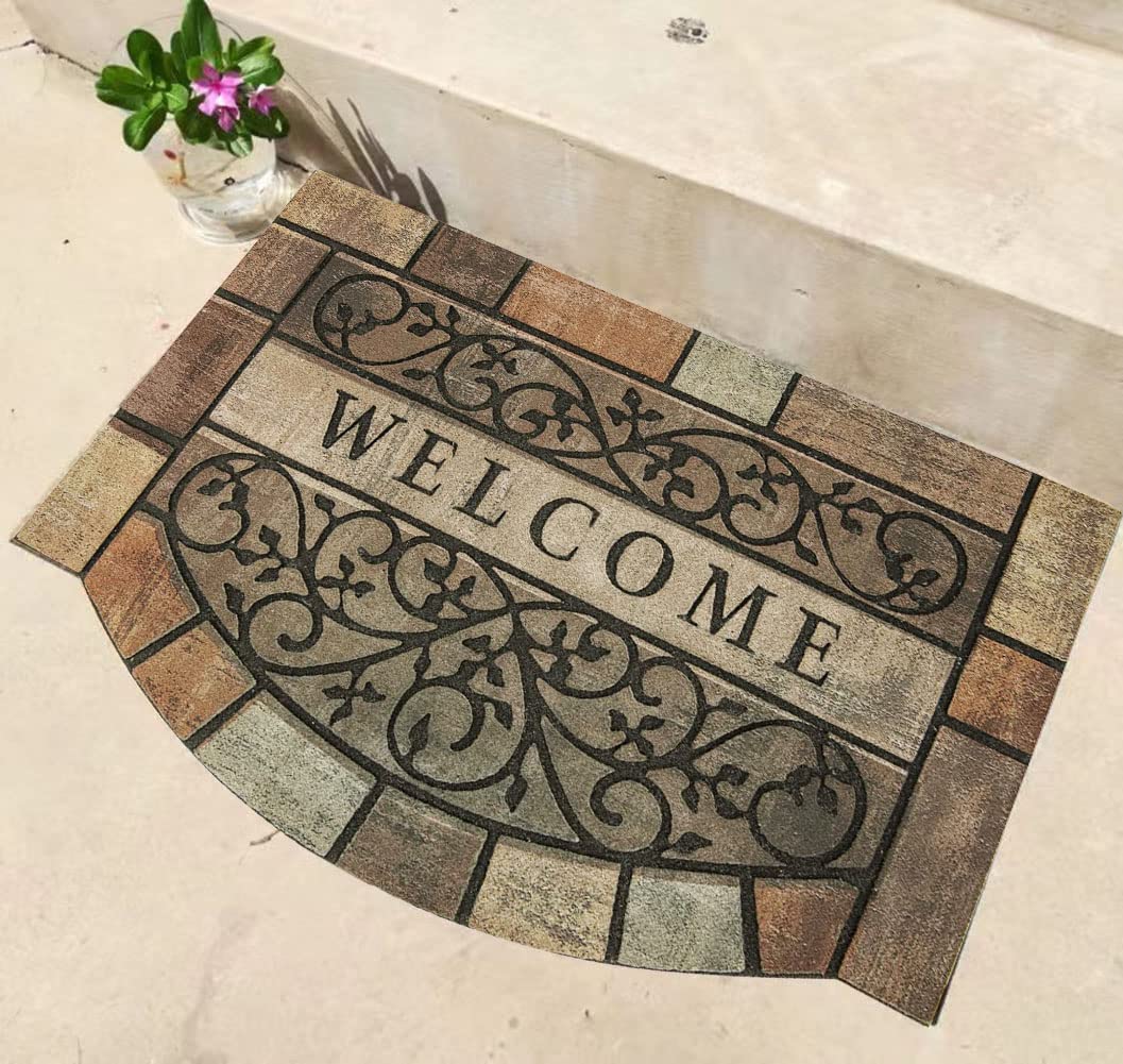 Welcome Door Mats 24x36 Heavy Duty Front Door Mat Outdoor Large Doormats with Non-Slip Rubber Backing Outdoor Welcome Mats for F