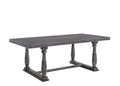 Acme Bernard Dining Table in Weathered Gray Oak